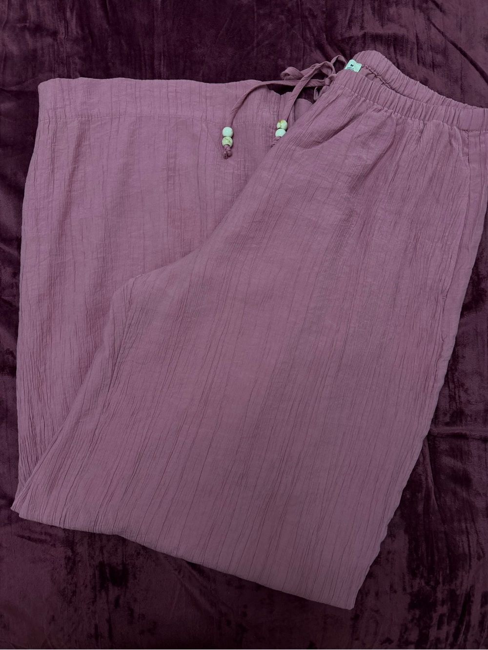 Abercrombie Crinkle Textured Pull-On Pant